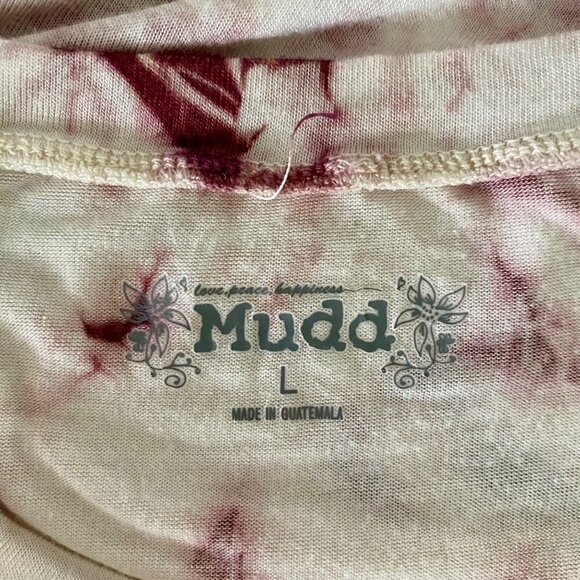 Mudd Y2K Tie-Dye Print Short Sleeve T-Shirt Large - Picture 7 of 9